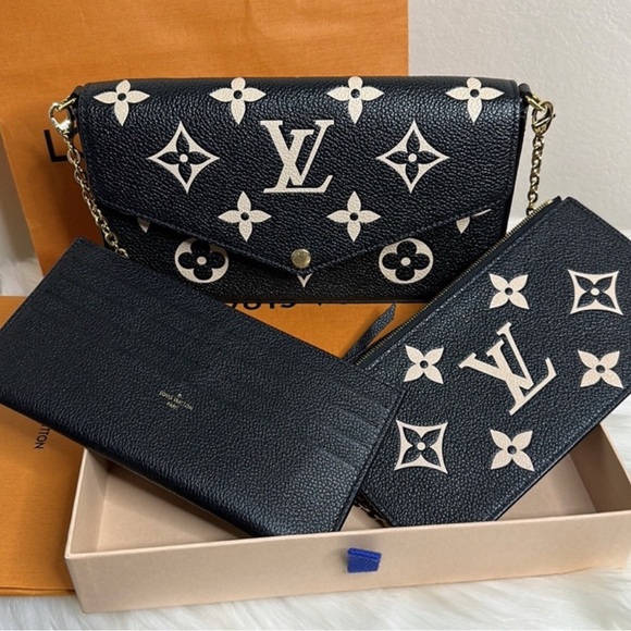 Louis Vuitton Monogram Empreinte Pochette Felicie Shoulder and Wallets - Picture 1 of 9